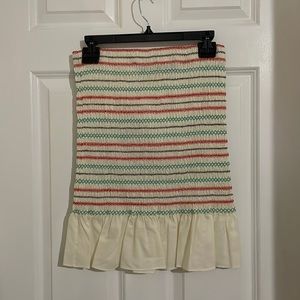 Opening Ceremony Colorful Smoked Skirt